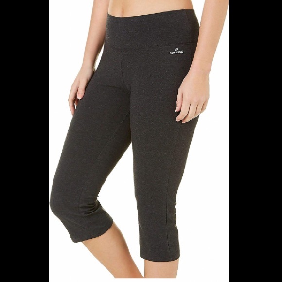 Spalding Womens Spalding Capri Yoga Pants Spalding High Waisted